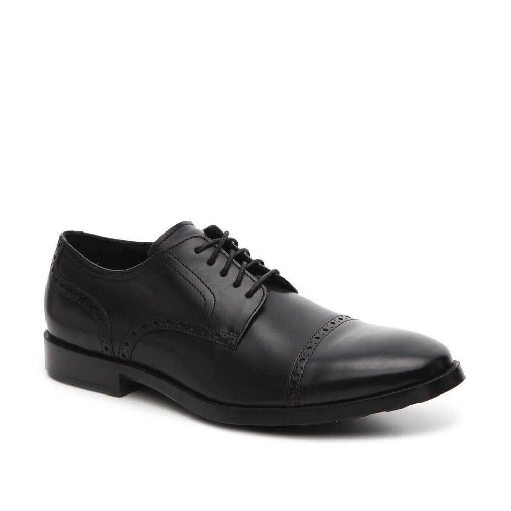 COLE HAAN Cole Haan Jefferson Grand Cap Toe Oxford DRESS SHOES BLACK LEATHER 12